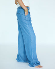 Yves Pants - Medium Blue Chambray