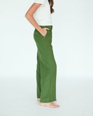 Girl Yves Pants - Moss