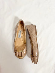 taupe Jimmy Choo flats, US 6
