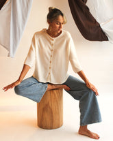 La Bretagne Cardigan - White