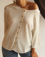 La Bretagne Cardigan - White