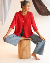 La Bretagne Cardigan - Red