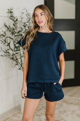 Hazel Blues® | Love on the Loose Quilted Bottoms in Navy