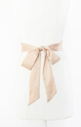 Bridesmaid Sash ~ Champagne Luxe Satin
