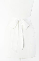 Bridesmaid Sash ~ Ivory Luxe Satin