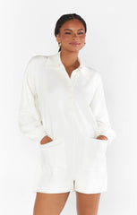 Gianni Romper ~ Cream Knit