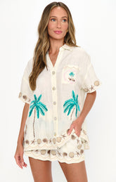 Hendrix Shorts ~ Beachfront Embroidery