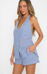 Hendrix Shorts ~ Navy Gingham