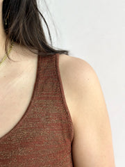 Marcelle Tank Top - Sierra Brown Shimmer
