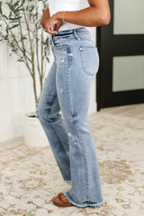 Hazel Blues® | Marlena High Rise Shield Pocket Flare Jeans