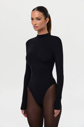 Naked Mock Neck Bodysuit