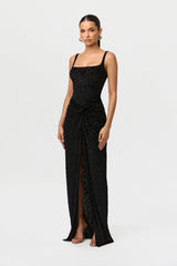 Burnout Twist Maxi Skirt