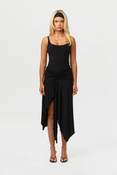 Naked Asymmetric Midi Skirt