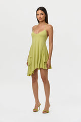 Micro Modal Strap Double Slit Mini Dress