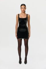 Vinyl Tank Mini Dress