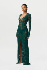 Stretch Lace Maxi Dress