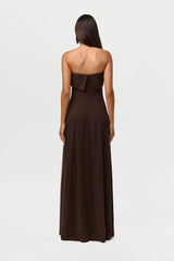 Linen Tube Maxi Dress