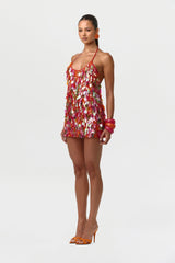 Sequin Halter Mini Dress