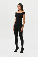 Smooth Off-Shoulder Jumpsuit Petite