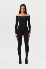 Naked Off-Shoulder Jumpsuit Petite