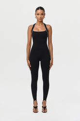 Naked Sculpt Halter Stirrup Jumpsuit Petite