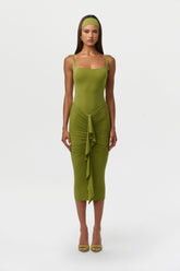 Naked Drape Midi Skirt
