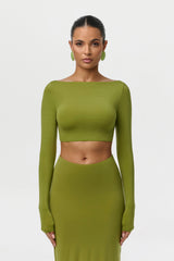 Naked Bateau Crop Top