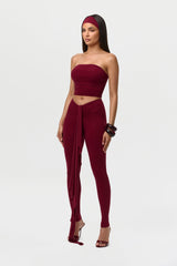 Naked V-Waist Drape Leggings