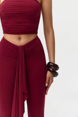 Naked V-Waist Drape Leggings