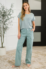 Hazel Blues® | Pocket the Attitude Cargo Bottoms