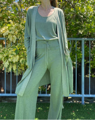 Georgia Long Cardigan - Field