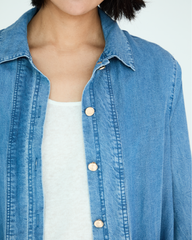 Yves Jacket - Medium Blue Chambray