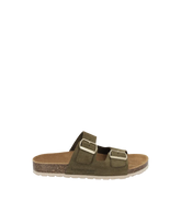 Zatix Mules - Suede Kaki