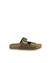 Zatix Mules - Suede Kaki
