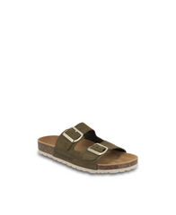Zatix Mules - Suede Kaki