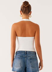 Diego Halter Top Off White