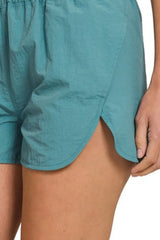Hazel Blues® | Zenana Windbreaker Smocked Waistband Running Shorts