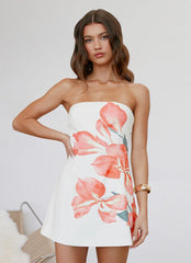 Denby Strapless Mini Dress Siena Floral