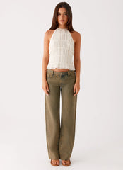 Bennie Halter Top Ivory