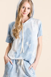 Hazel Blues® | BiBi Tie Dye French Terry Hoodie Top and Bottom Set