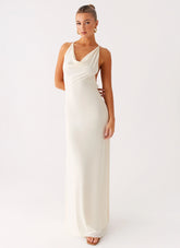 Dahliana Maxi Dress Off White