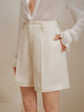 Hazel Blues® | High-Waist Textured Shorts