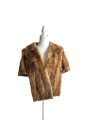 american beauty | mink shawl | one size | contains flaw