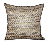 Antique Zane Brown Dobby Luxury Outdoor/Indoor Throw Pillow - Plutus Brands