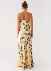 Alisa Strapless Maxi Dress Buttercream Bliss