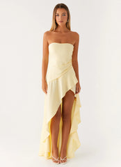 Bodie Maxi Dress Pastel Yellow