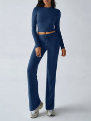 Hazel Blues® | Round Neck Long Sleeve Top and Pants Set