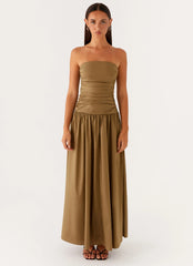 Carmel Maxi Dress Khaki