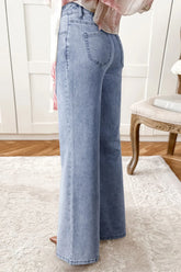 Hazel Blues® | High-Waisted Wide Leg Flare Jeans