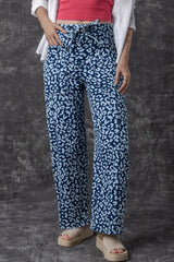 Hazel Blues® | Leopard Print Wide Leg Jeans